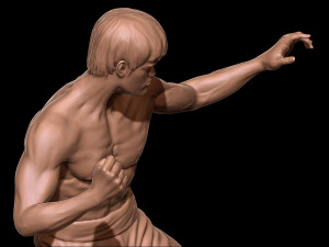 Bruce Lee 3D Print Model Modèles 3D en vedette