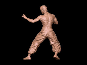 Bruce Lee 3D Print Model Modèles 3D en vedette