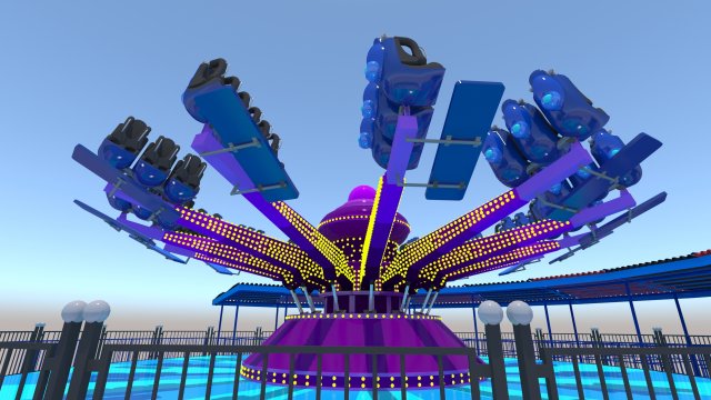 Go Go Bouncer Rides 3D Model .c4d .max .obj .3ds .fbx .stl .blend 