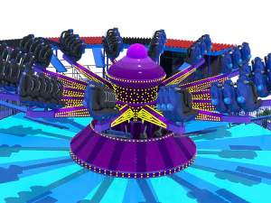 Go Go Bouncer Rides 3D Model