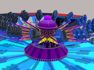 Go Go Bouncer Rides 3D Model