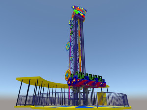 Jump Frog Drop Tower 3D 모델