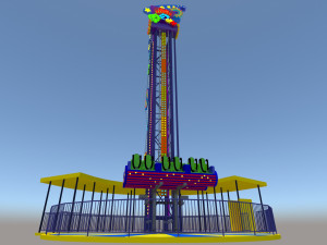 Jump Frog Drop Tower 3D 모델