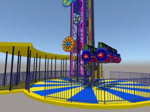 Jump Frog Drop Tower 3D 모델