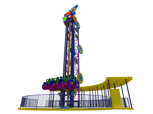 Jump Frog Drop Tower 3D 모델