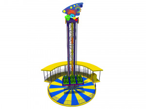 Jump Frog Drop Tower 3D 모델
