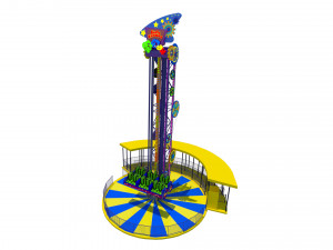 Jump Frog Drop Tower 3D 모델