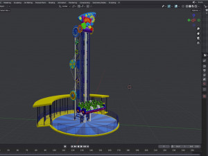 Jump Frog Drop Tower 3D 모델