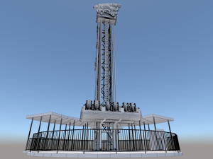 Jump Frog Drop Tower 3D 모델