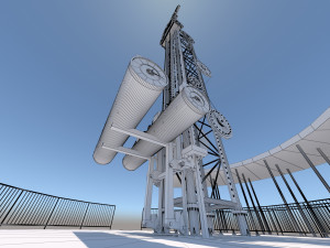 Jump Frog Drop Tower 3D 모델