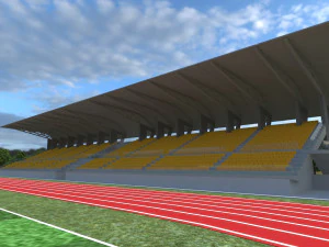 Stadium low poly model 3D Model