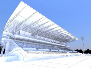 Stadium low poly model 3D Model