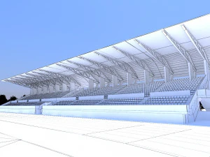 Stadium low poly model 3D Model
