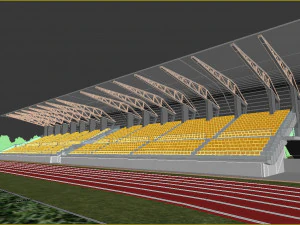 Stadium low poly model 3D Model