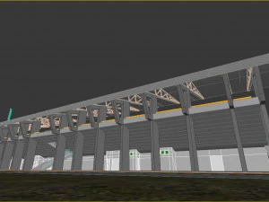 Stadium low poly model 3D Model