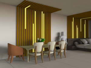 Interior Lowpoly Modelo 3D