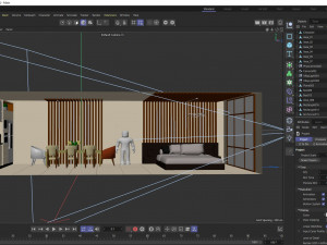 Interior Lowpoly Modelo 3D