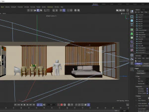 Interior Lowpoly 3D Model