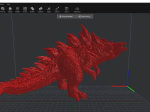 Годзілла 3d принт 3D Принт Модель