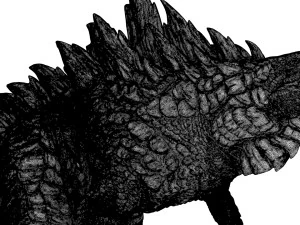 Годзілла 3d принт 3D Принт Модель