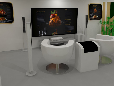 Coffee house exhibition tradeshow booth 3D Модель