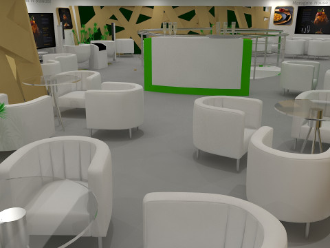 Coffee house exhibition tradeshow booth 3D Модель