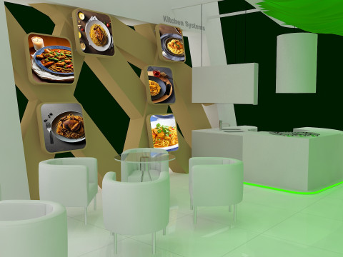 Coffee house exhibition tradeshow booth 3D Модель