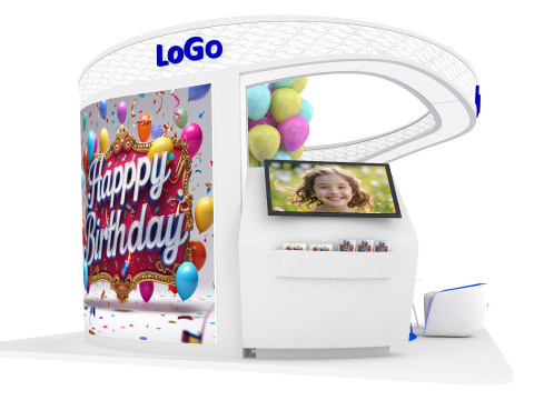 BirthDay 4 x 4 exhibition booth 3Dモデル