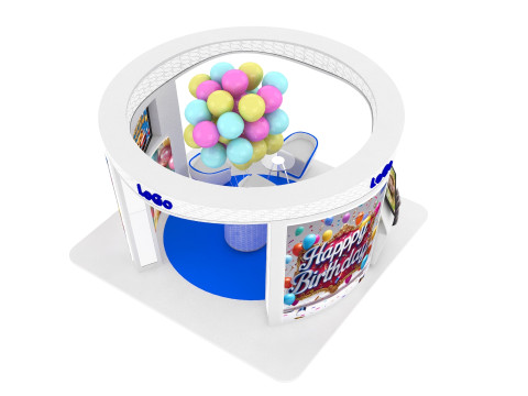 BirthDay 4 x 4 exhibition booth 3Dモデル