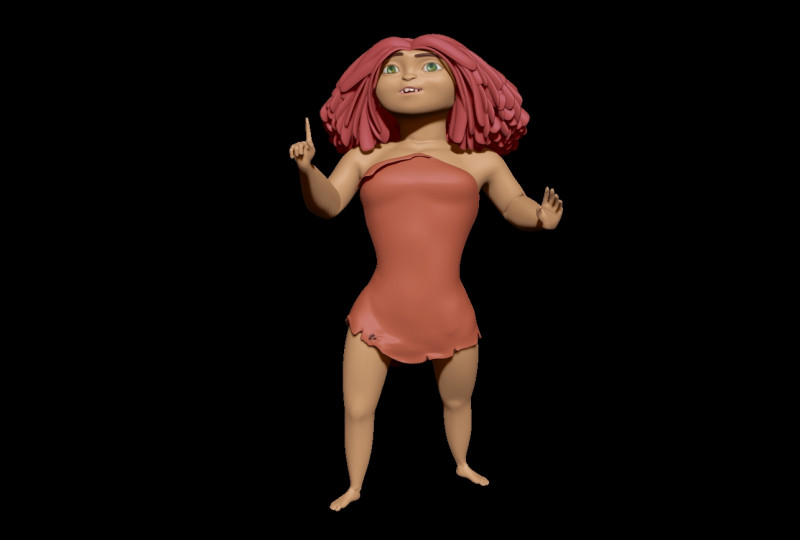 Персонаж Ип Круд 3D Принт Модель .c4d .max .obj .3ds .fbx .stl .blend