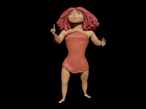 ईप क्रूड चरित्र 3D प्रिंट मॉडल