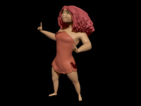 Eep Crood Character 3D Print Model