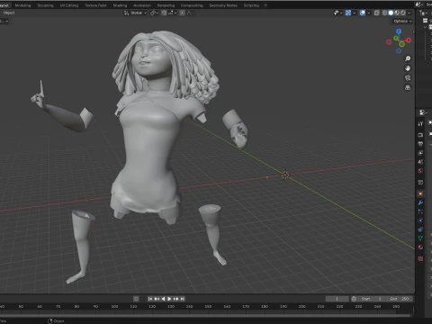 Eep Crood Character 3D Print Model