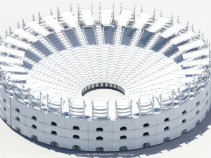 low poly colosseum Modèle 3D