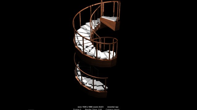 stairs 3D 模型 .c4d .max .obj .3ds .fbx .stl .blend 