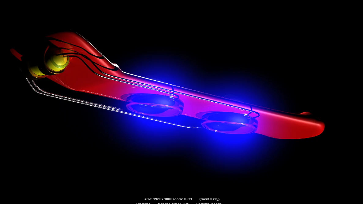 low poly hover board 3D Model .c4d .max .obj .3ds .fbx .stl .blend