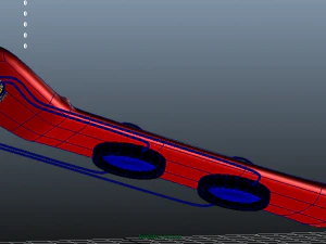 low poly hover board 3D Model