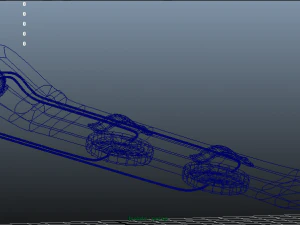 low poly hover board 3D Model