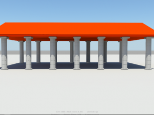 greek column Model 3D