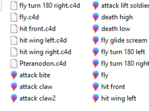 Dinosaurier-Rudel 3D Modell