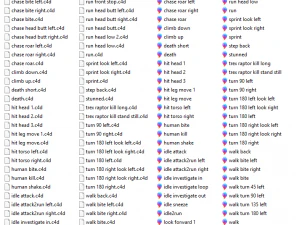 Dinosaurier-Rudel 3D Modell