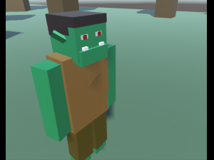 blocky custom characters 3D मॉडल