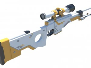 awp asiimov 3D Model