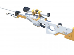 awp asiimov 3D Модель