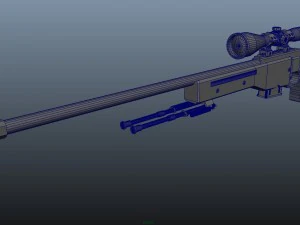 awp asiimov 3D Model
