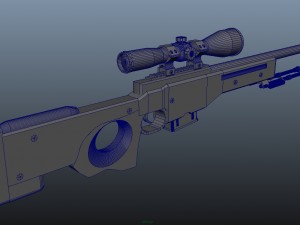 awp asiimov 3D Модель