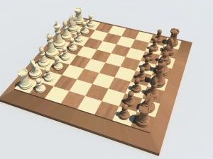 国际象棋棋盘 3D 模型
