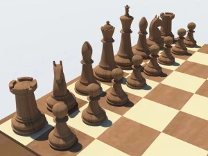шаховий набір 3D Модель