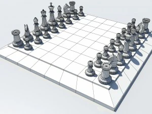 шаховий набір 3D Модель