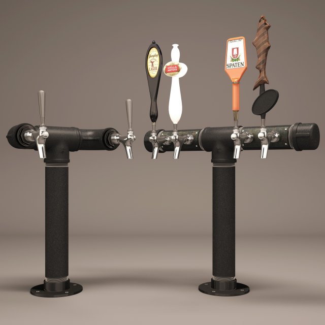 beer tower Model 3D .c4d .max .obj .3ds .fbx .stl .blend 